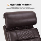 MCombo Power Reclining Loveseat Sofa with Adjustable Headrests, Home Theater Seating with Armrest Storage, Faux Leather HTS470