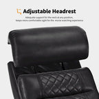 MCombo Power Reclining Loveseat Sofa with Adjustable Headrests, Home Theater Seating with Armrest Storage, Faux Leather HTS470