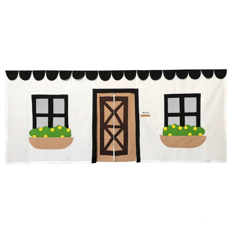 Max and Lily Cotton Underbed Farmhouse Curtain