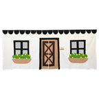 Max and Lily Cotton Underbed Farmhouse Curtain