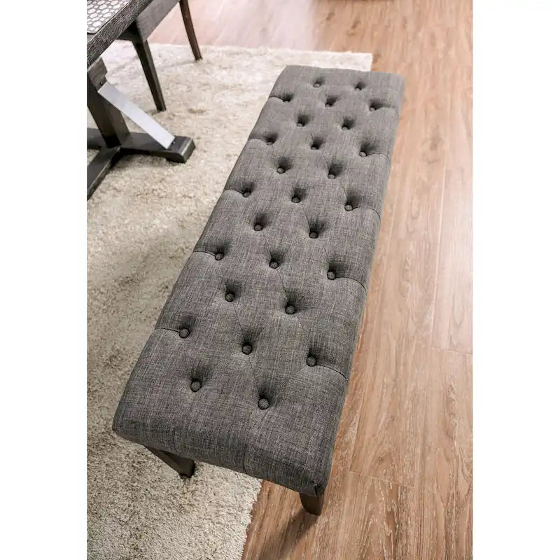 Banc de salle à manger capitonné rustique Chalwa 48 po Copper Grove