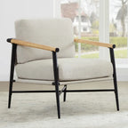 Fauteuil d'appoint rembourré Mid-Century Moderne Vincent