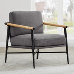 Fauteuil d'appoint rembourré Mid-Century Moderne Vincent