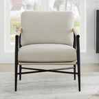 Fauteuil d'appoint rembourré Mid-Century Moderne Vincent