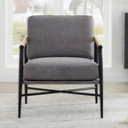 Fauteuil d'appoint rembourré Mid-Century Moderne Vincent