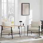 Fauteuil d'appoint rembourré Mid-Century Moderne Vincent