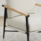 Fauteuil d'appoint rembourré Mid-Century Moderne Vincent