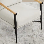 Fauteuil d'appoint rembourré Mid-Century Moderne Vincent