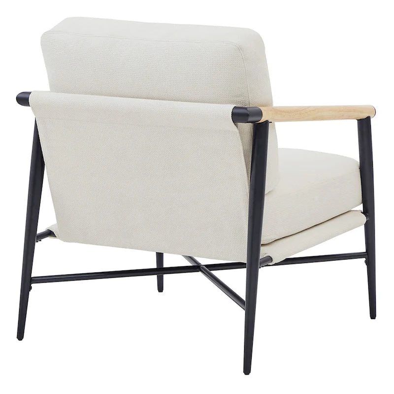Fauteuil d'appoint rembourré Mid-Century Moderne Vincent