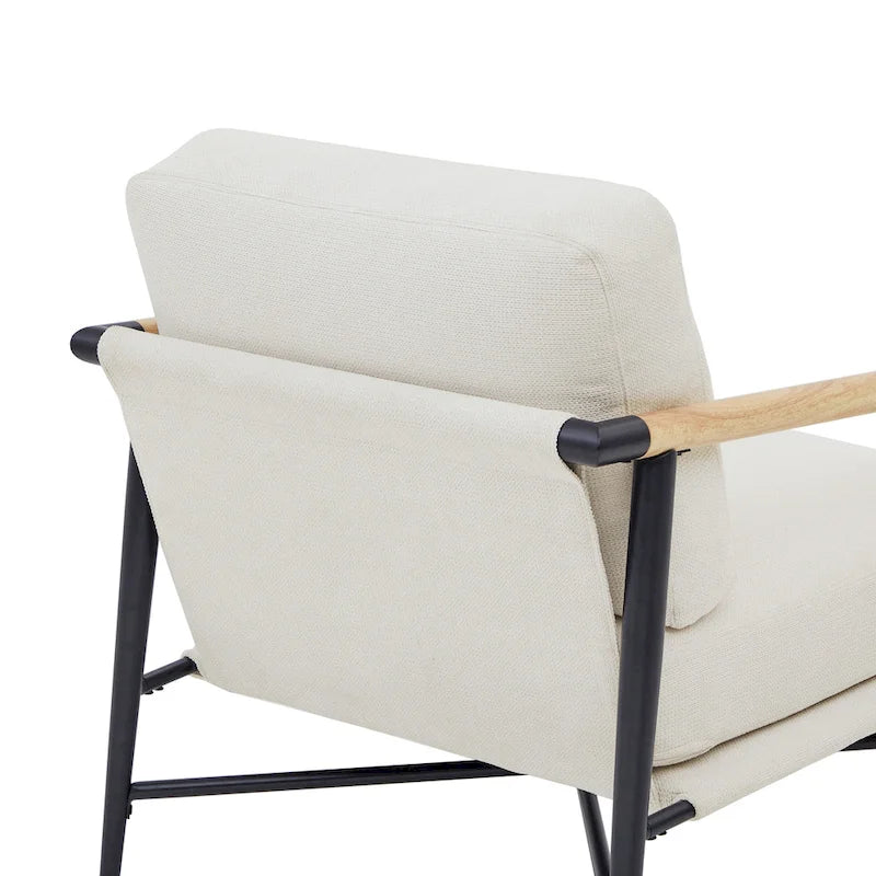 Fauteuil d'appoint rembourré Mid-Century Moderne Vincent