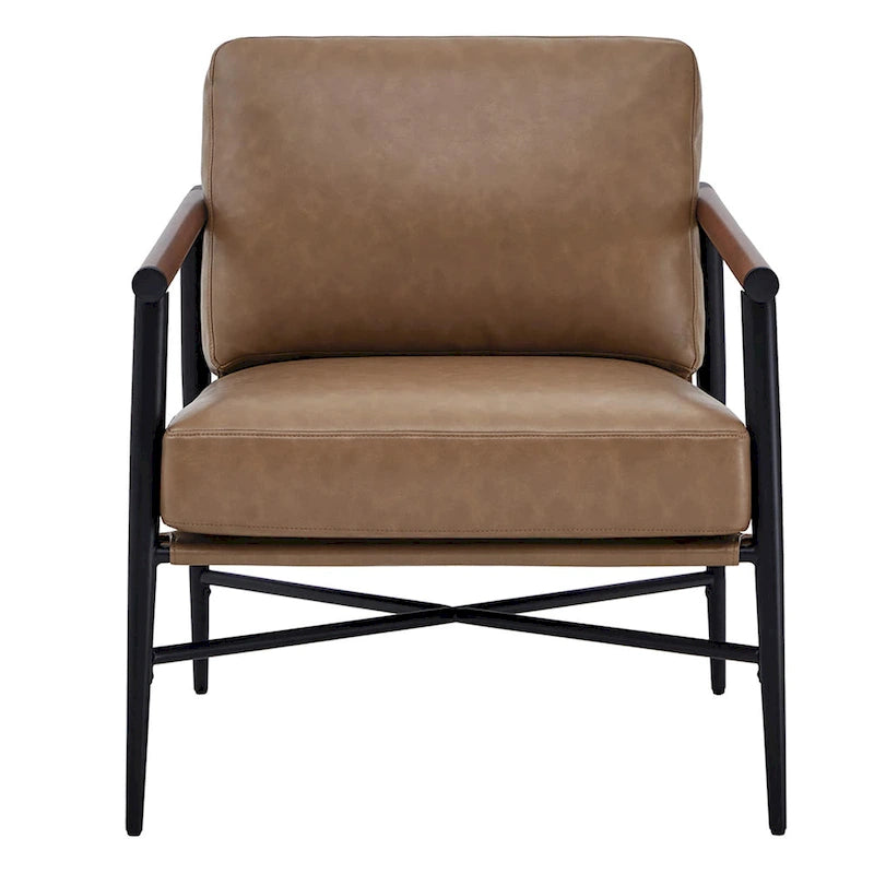 Fauteuil d'appoint rembourré Mid-Century Moderne Vincent