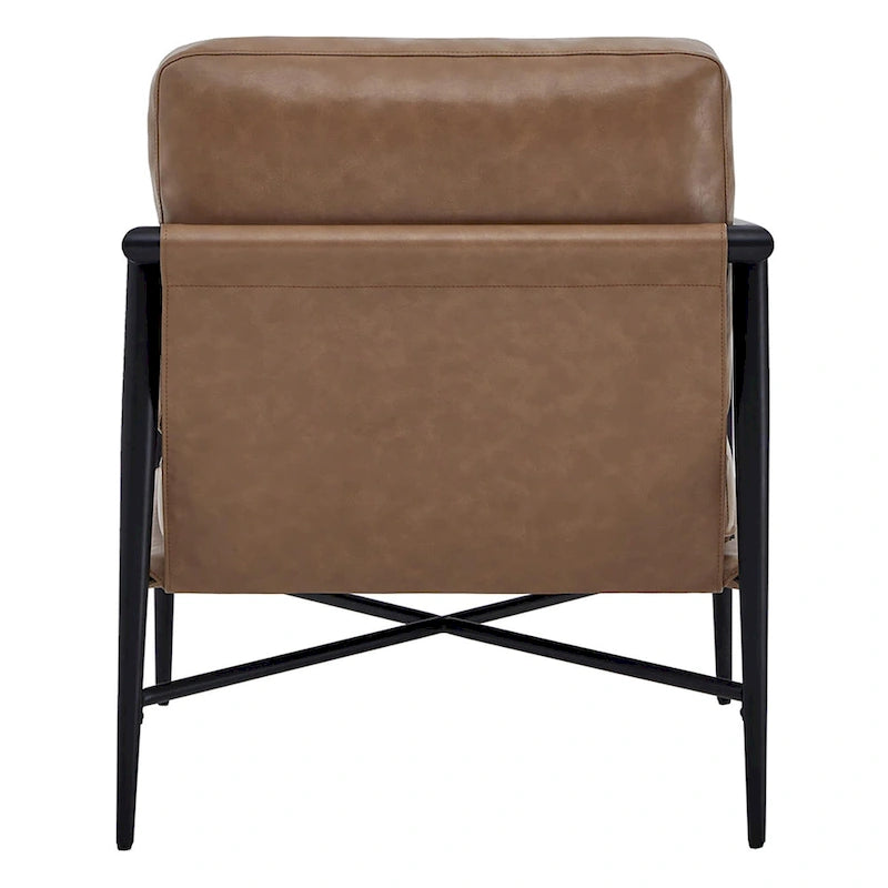 Fauteuil d'appoint rembourré Mid-Century Moderne Vincent