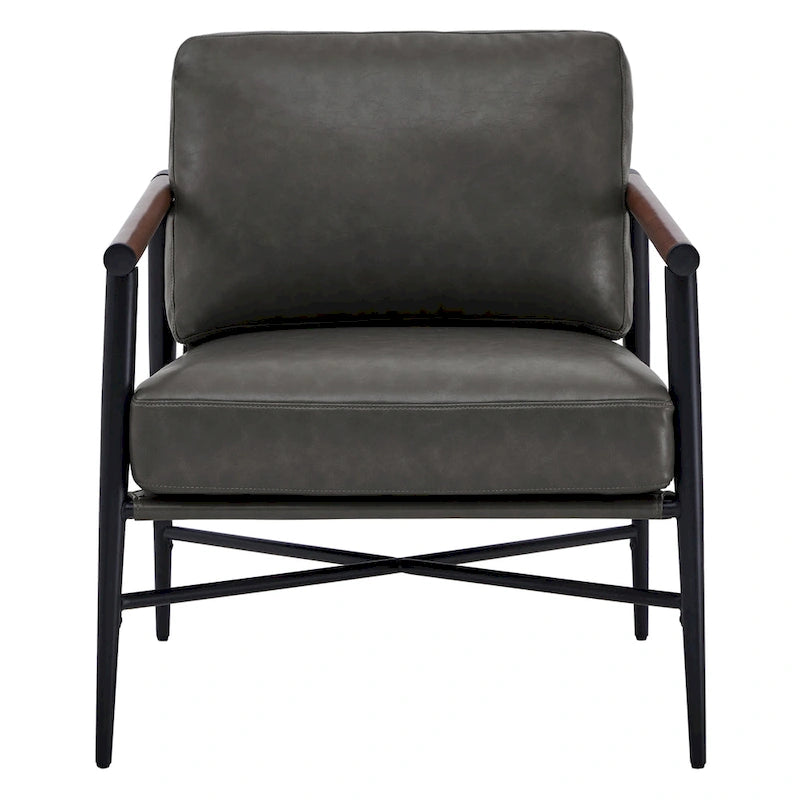 Fauteuil d'appoint rembourré Mid-Century Moderne Vincent