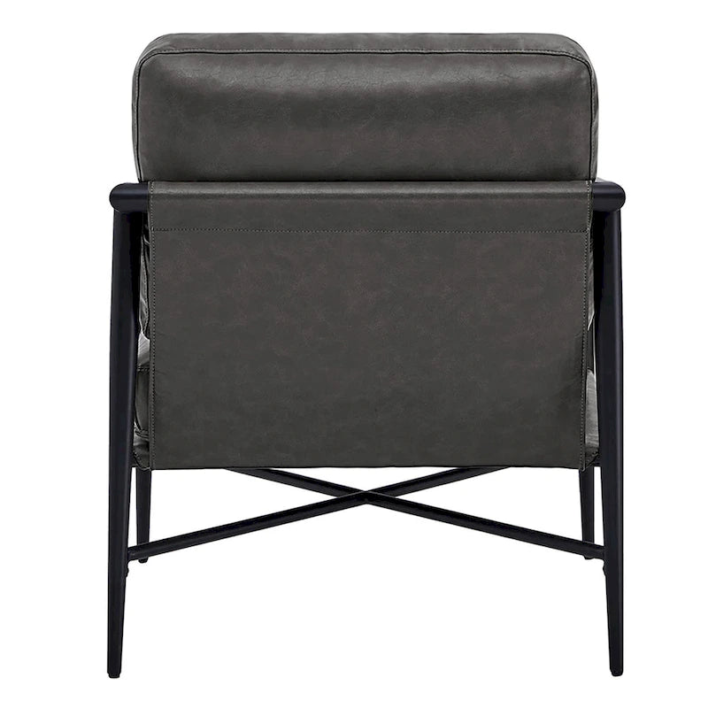 Fauteuil d'appoint rembourré Mid-Century Moderne Vincent