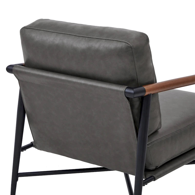 Fauteuil d'appoint rembourré Mid-Century Moderne Vincent