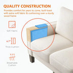 Fabric Upholstered Living Room Furniture Sofa