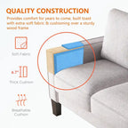 Fabric Upholstered Living Room Furniture Sofa