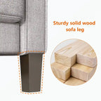Fabric Upholstered Living Room Furniture Sofa
