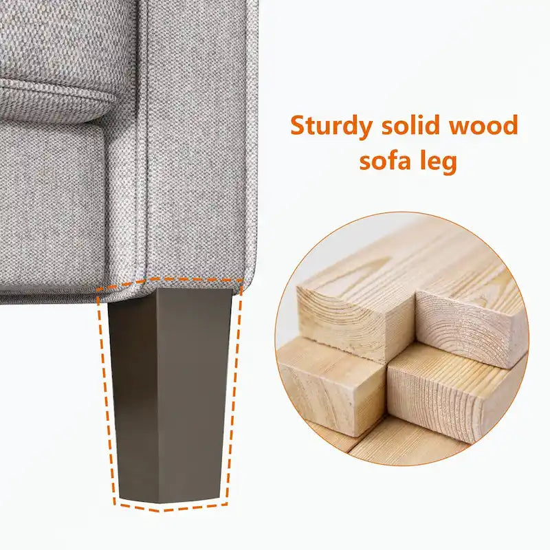Fabric Upholstered Living Room Furniture Sofa