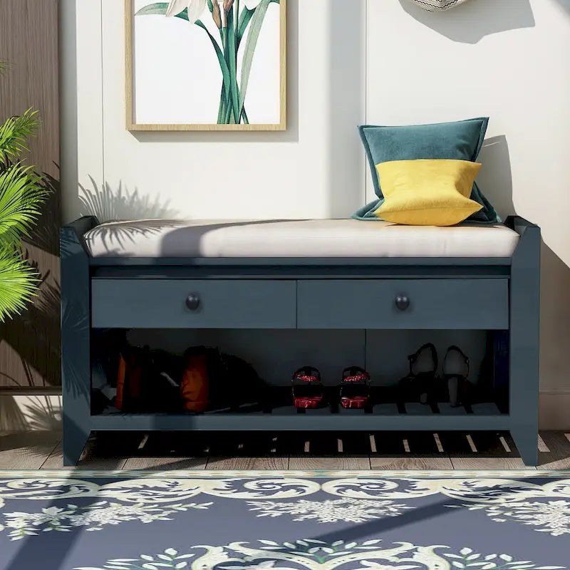 Banc de rangement pour entrée