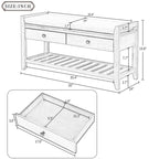 Banc de rangement pour entrée