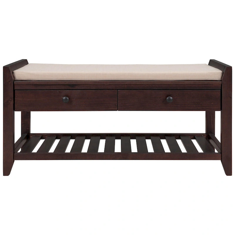 Banc de rangement pour entrée
