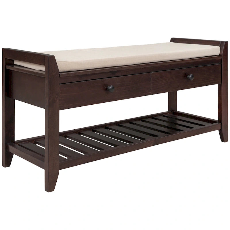 Banc de rangement pour entrée