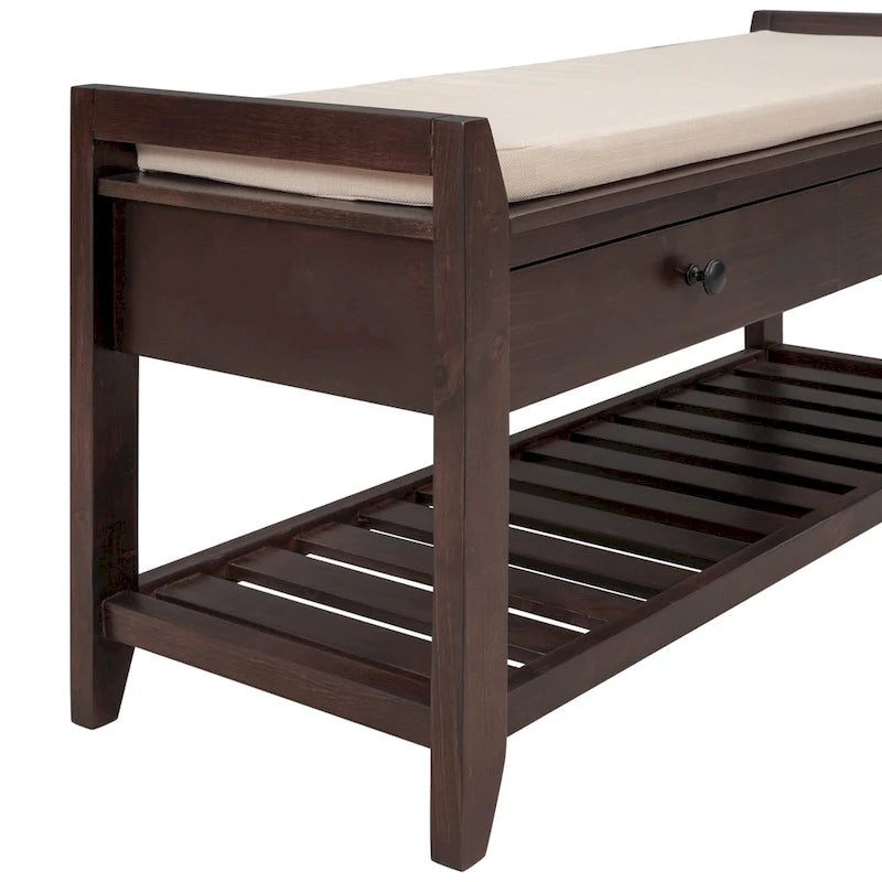 Banc de rangement pour entrée