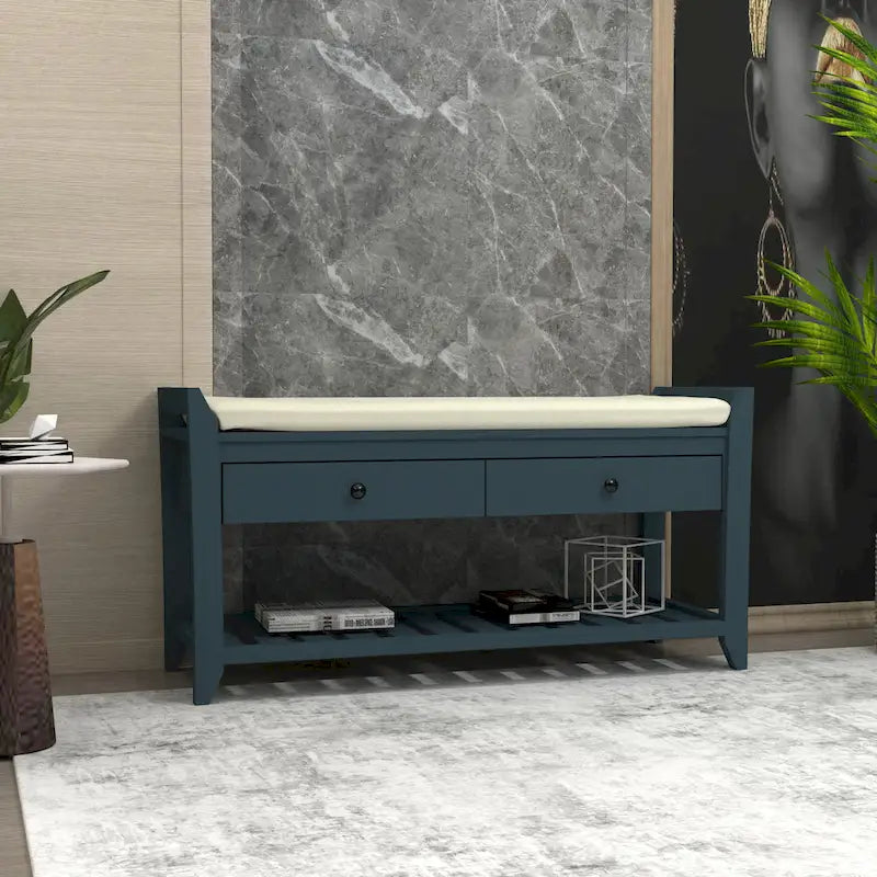 Banc de rangement pour entrée