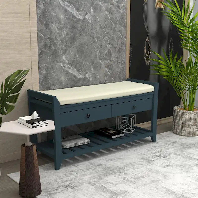 Banc de rangement pour entrée
