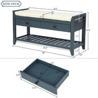 Banc de rangement pour entrée