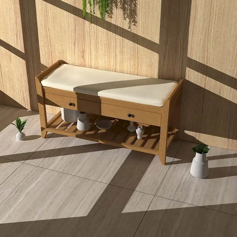 Banc de rangement pour entrée