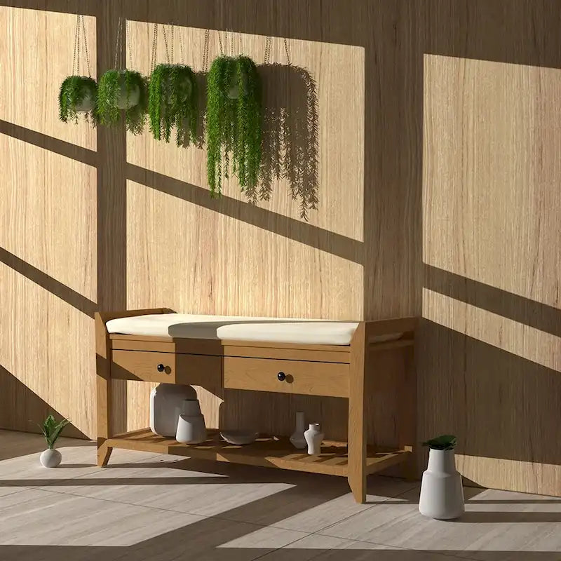 Banc de rangement pour entrée