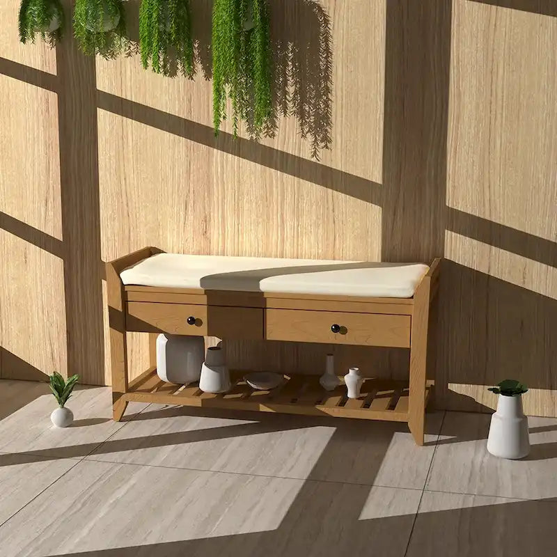 Banc de rangement pour entrée