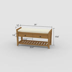 Banc de rangement pour entrée