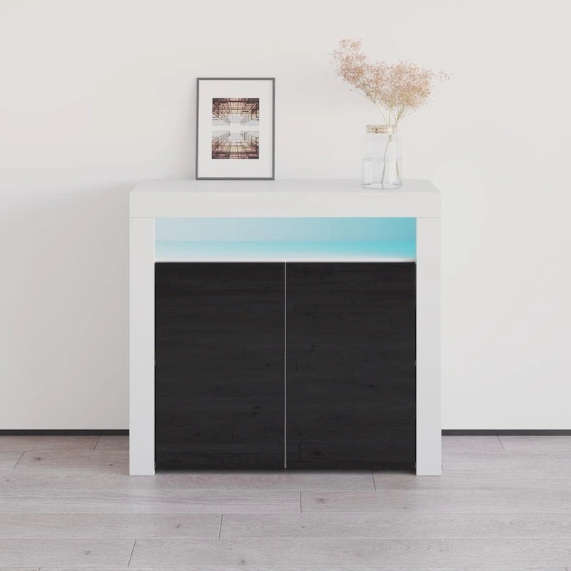 Buffet Milano 107cm 2D laqué mat brillant