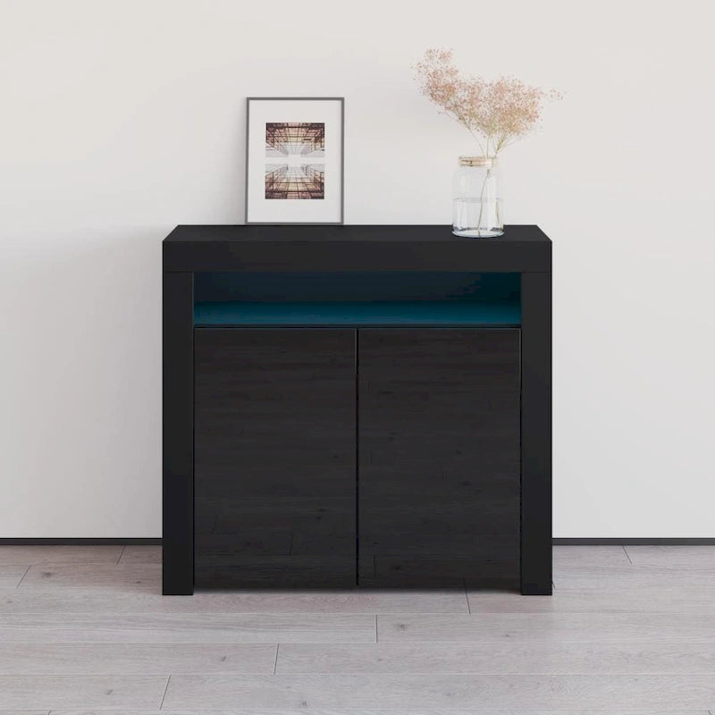 Buffet Milano 107cm 2D laqué mat brillant