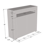 Milano 42inch 2D Matte High Gloss Sideboard