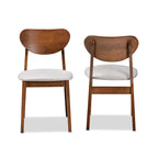 Damara Mid-Century Modern 2-Piece Dining Chair Set
