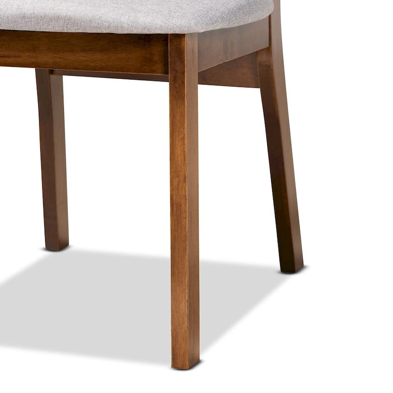Damara Mid-Century Modern 2-Piece Dining Chair Set