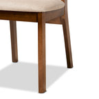 Damara Mid-Century Modern 2-Piece Dining Chair Set