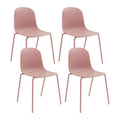 Lot de 4 chaises de salle à manger empilables Serena