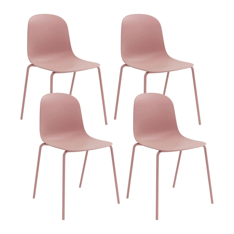 Lot de 4 chaises de salle à manger empilables Serena
