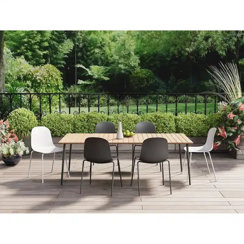 Lot de 4 chaises de salle à manger empilables Serena