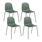 Lot de 4 chaises de salle à manger empilables Serena