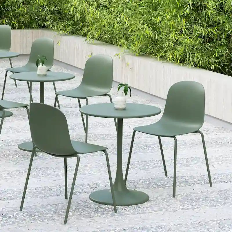 Lot de 4 chaises de salle à manger empilables Serena
