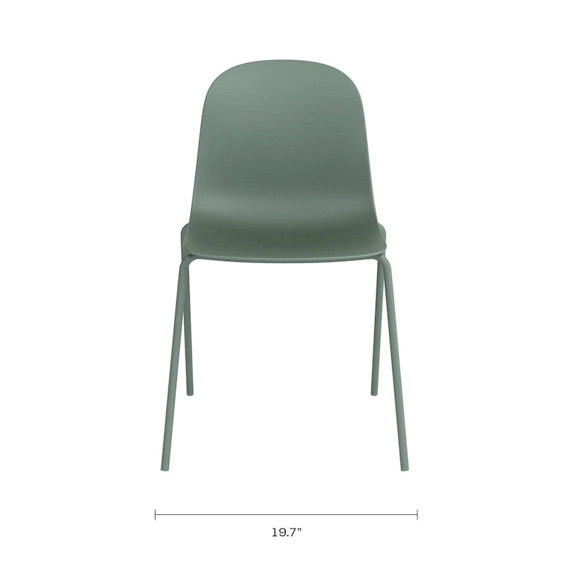 Lot de 4 chaises de salle à manger empilables Serena