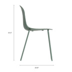 Lot de 4 chaises de salle à manger empilables Serena