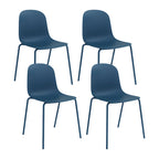 Lot de 4 chaises de salle à manger empilables Serena