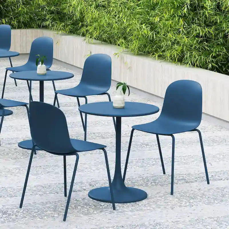 Lot de 4 chaises de salle à manger empilables Serena
